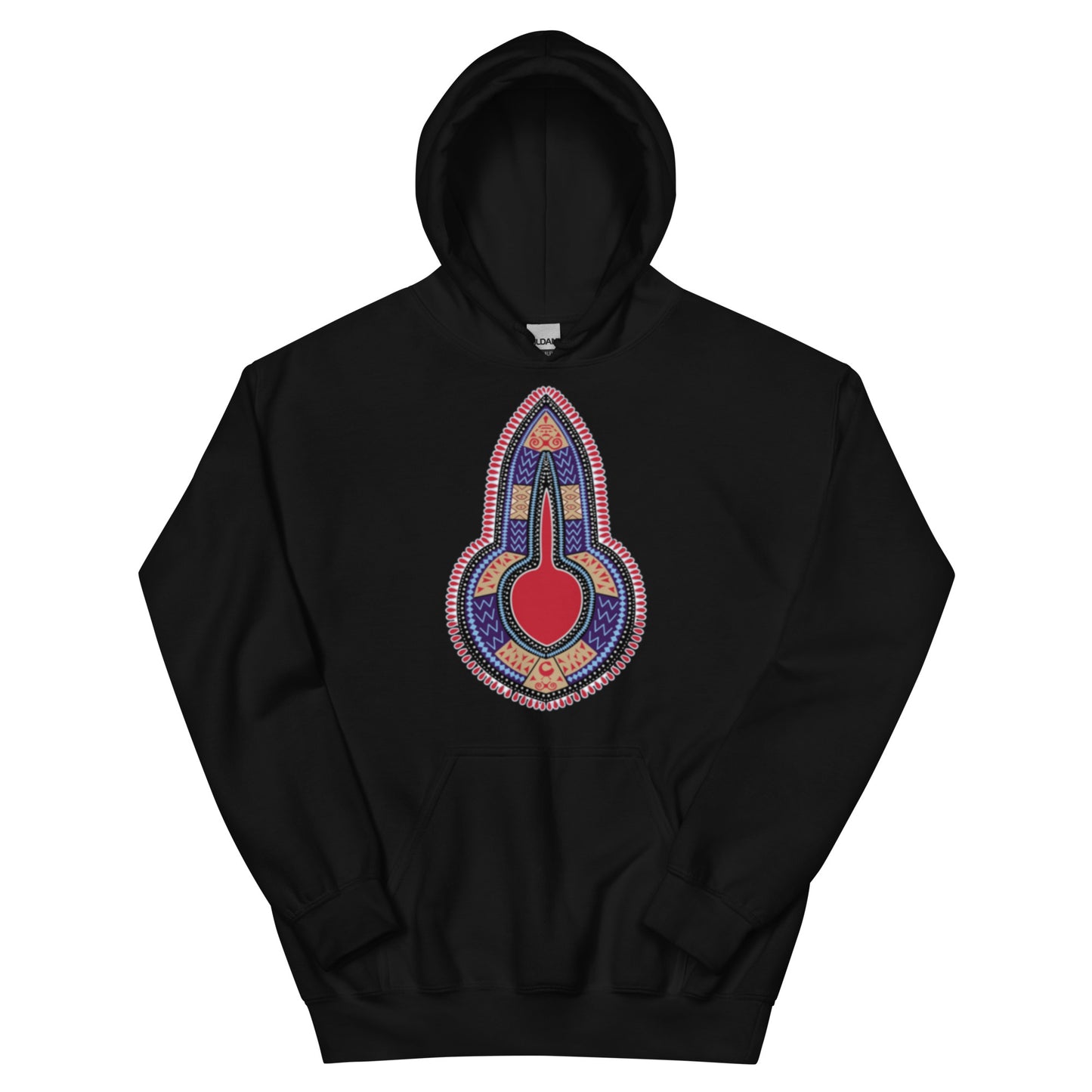 Angelina Compass Black Organic Hoodie